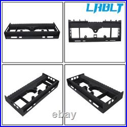 Heavy-Duty Skid Steer Pallet Fork Frame WithReceiver Hitch & Spear Sleeves 2500LBS