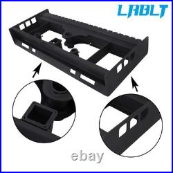 Heavy-Duty Skid Steer Pallet Fork Frame WithReceiver Hitch & Spear Sleeves 2500LBS