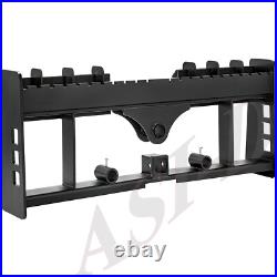 Heavy-Duty Skid Steer Pallet Fork Frame WithReceiver Hitch & Spear Sleeves 3000LBS