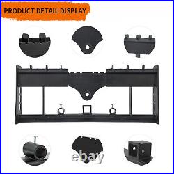Heavy-Duty Skid Steer Pallet Fork Frame WithReceiver Hitch & Spear Sleeves 3000LBS