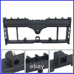 Heavy-Duty Skid Steer Pallet Fork Frame WithReceiver Hitch & Spear Sleeves 4000LB