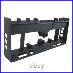 Heavy-Duty Skid Steer Pallet Fork Frame WithReceiver Hitch & Spear Sleeves 4000LB
