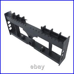 Heavy-Duty Skid Steer Pallet Fork Frame WithReceiver Hitch & Spear Sleeves 4000LB