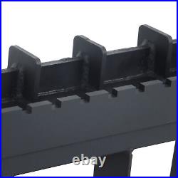 Heavy-Duty Skid Steer Pallet Fork Frame WithReceiver Hitch & Spear Sleeves 4000LB
