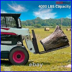 Heavy-Duty Skid Steer Pallet Forks Frame 46 Quick Mount 4000 lbs Load Capacity