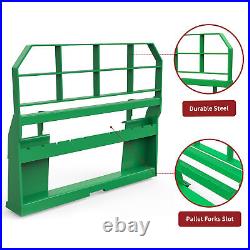Heavy Duty 4000 Lbs Skid Steer Pallet Fork Attachment – Steel Frame, Q235, Fits Tractors & Loaders