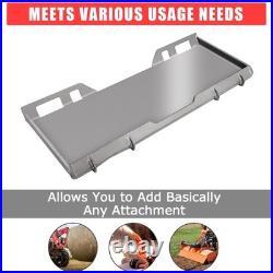 Heavy-Duty Universal Skid Steer Adapter 3/8 1/2 Quick Tach Mount Plate, Tract