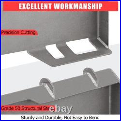 Heavy-Duty Universal Skid Steer Adapter 3/8 1/2 Quick Tach Mount Plate, Tractor