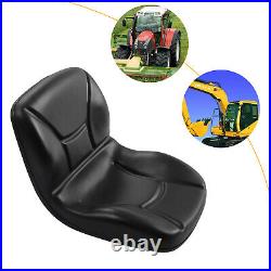 High Back Black Seat fit forklifts tractors anti-skid loaders