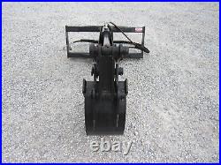 Hydraulic Backhoe Attachment with 12 Bucket Fits Skid Steer Quick Attach