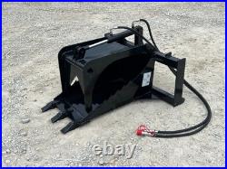Hydraulic Stump Bucket Digging Grapple Attachment Fits Skid Steer Tractor Loader