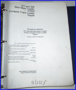 John Deere 317 320 CT322 Skid Steer & Track Loader Technical REPAIR Manual JD
