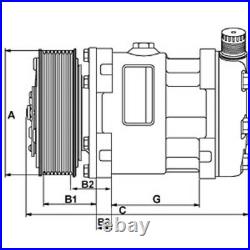 Klimakompressor Klimaanlage Compressor Sd7h15-7890 82016158