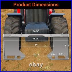Kubota Bobcat Heavy Duty Skid Steer Quick Attach Mount Plate for Tractor Loader