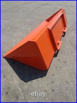 Kubota Skid Steer / Tractor / Loader Hd 66 Dirt Bucket / Kubota Orange