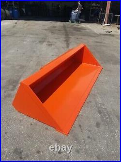 Kubota Skid Steer / Tractor / Loader Hd 66 Dirt Bucket / Kubota Orange