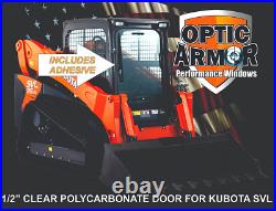 Kubota Svl75 90 95 97 Track Loader 1/2 Severe Duty Poly Door-optic Armor