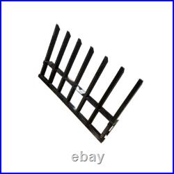 Landhonor 5500lb Clamp-On Debris Forks Fits 68 Buckets 21Tines for Skid Steers