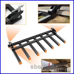 Landhonor 5500lb Clamp-On Debris Forks Fits 68 Buckets 21Tines for Skid Steers