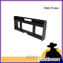 Landhonor Skid Steer Pallet Fork Frame 4000lb withHay Spear Sleeves & Receiver