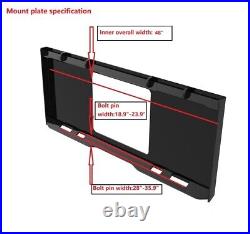 Landy Attachment 72 Skid Steer Soil Cultivator Light Duty Hydraulic Roto Tiller
