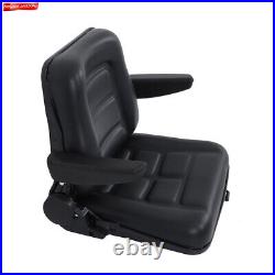 Lawn Mower Universal Fold Down Forklift Seat Armrest Tractor Skid Loader Seat