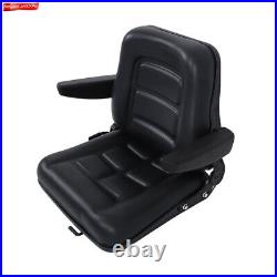 Lawn Mower Universal Fold Down Forklift Seat Armrest Tractor Skid Loader Seat