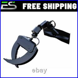 Log Claw Hydraulic Rotating Grapple Skid Steer Quick Attach Free Shipping