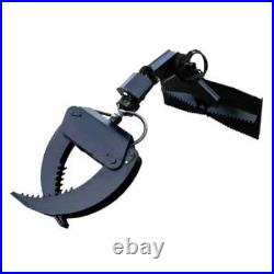 Log Claw Hydraulic Rotating Grapple Skid Steer Quick Attach Free Shipping