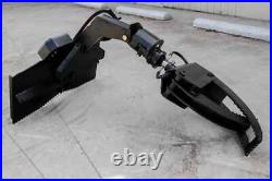Log Claw Hydraulic Rotating Grapple Skid Steer Quick Attach Free Shipping