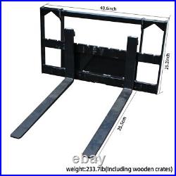 MachPro Skid Steer Pallet 2500lbs 35.5 Skid Steer Pallet Fork Attachment