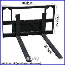 MachPro Skid Steer Pallet 2500lbs 35.5 Skid Steer Pallet Fork Attachment