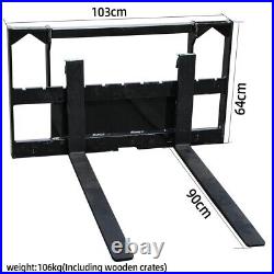 MachPro Skid Steer Pallet 2500lbs 35.5 Skid Steer Pallet Fork Attachment