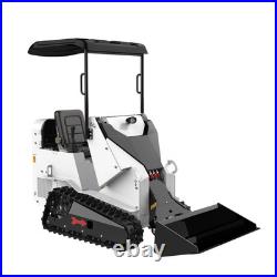 Mini Skid Steer Loader 13.5HP Tracked Ride-On with Bucket, Crawler Loader