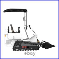 Mini Skid Steer Loader 13.5HP Tracked Ride-On with Bucket, Crawler Loader