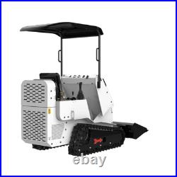 Mini Skid Steer Loader 13.5HP Tracked Ride-On with Bucket, Crawler Loader