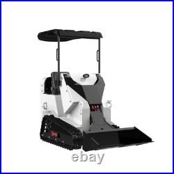 Mini Skid Steer Loader 13.5HP Tracked Ride-On with Bucket, Crawler Loader