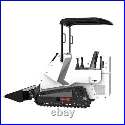 Mini Skid Steer Loader 13.5HP Tracked Ride-On with Bucket, Crawler Loader