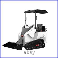 Mini Skid Steer Loader 13.5HP Tracked Ride-On with Bucket, Crawler Loader