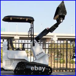 Mini Skid Steer Loader 13.5HP Tracked Ride-On with Bucket, Crawler Loader