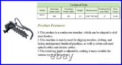 Mini Skid Steer Trencher for AGT LRT/LBT/KBT23 Mini Skid Steer Loader M-CT