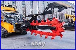 Mini Skid Steer and Farm Tractor Usage Attachment Digging Hydraulic Trencher