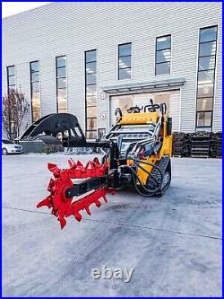Mini Skid Steer and Farm Tractor Usage Attachment Digging Hydraulic Trencher