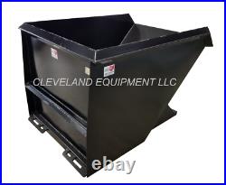 NEW 2 CUBIC YARD SKID STEER LOADER DUMP HOPPER / DUMPSTER ATTACHMENT fits BOBCAT