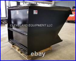 NEW 2 CUBIC YARD SKID STEER LOADER DUMP HOPPER / DUMPSTER ATTACHMENT fits BOBCAT