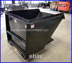NEW 2 CUBIC YARD SKID STEER LOADER DUMP HOPPER / DUMPSTER ATTACHMENT fits BOBCAT