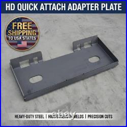 NEW 3/8 Quick Tach Attachment Skid Steer Mount Plate Adapter Loader FREE SHIP
