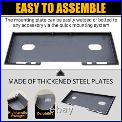 NEW 3/8 Quick Tach Attachment Skid Steer Mount Plate Adapter Loader FREE SHIP