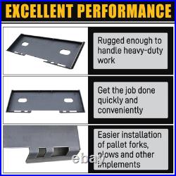 NEW 3/8 Quick Tach Attachment Skid Steer Mount Plate Adapter Loader FREE SHIP
