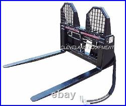 NEW 48 HYDRAULIC PALLET FORKS & WALK THROUGH THRU FRAME ATTACHMENT Skid Steer